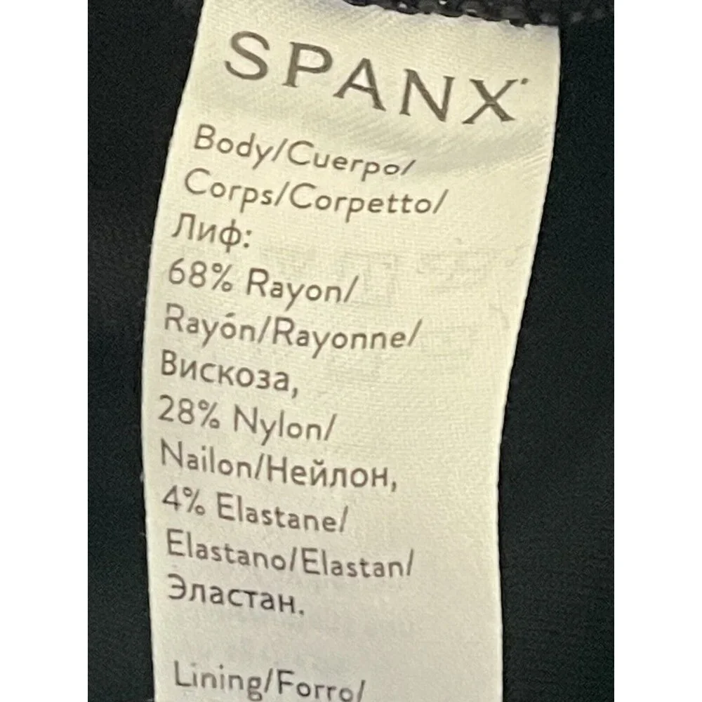 Spanx Leggings Womens Size‎ XL Black Stretch Shaping Cropped Legging Pants